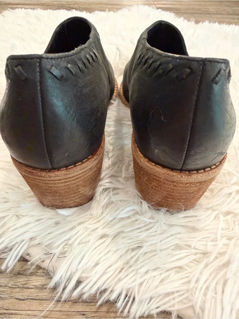 Caslon Julian Leather Booties Boots 8.5 Fall Winter